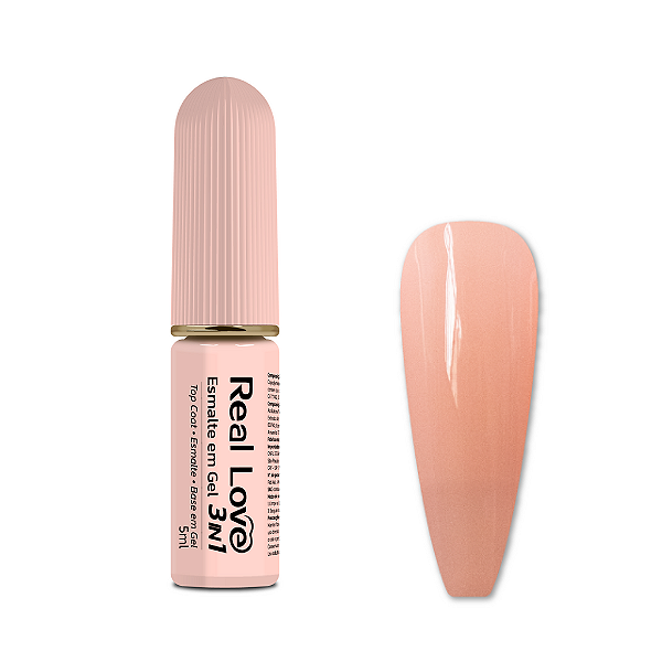 Esmalte em Gel 3 em 1-Base/Esmalte/Top Coat - Real Love 05