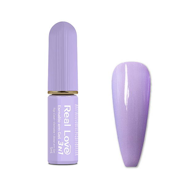 Esmalte em Gel 3 em 1-Base/Esmalte/Top Coat - Real Love 21