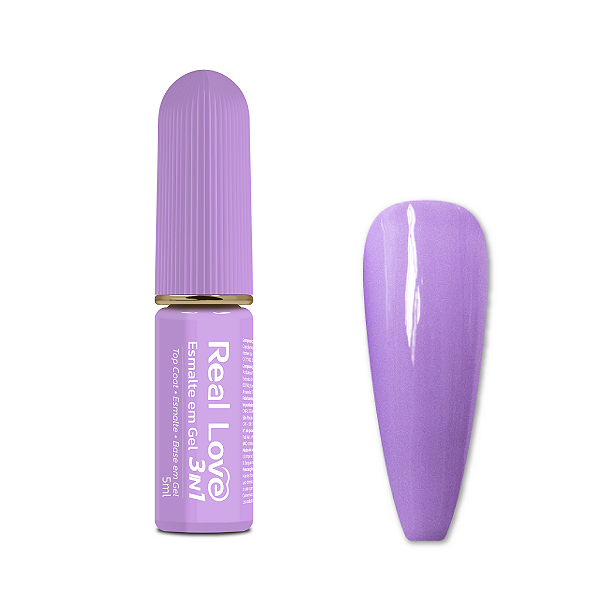 Esmalte em Gel 3 em 1-Base/Esmalte/Top Coat - Real Love 22