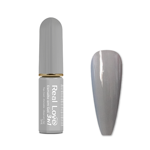 Esmalte em Gel 3 em 1-Base/Esmalte/Top Coat - Real Love 27
