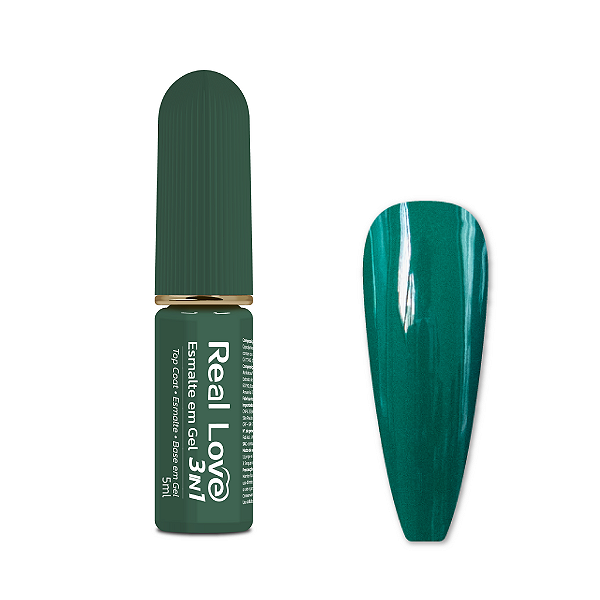 Esmalte em Gel 3 em 1-Base/Esmalte/Top Coat - Real Love 57