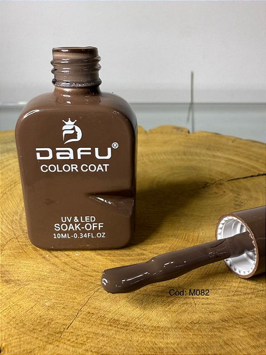 esmalte em gel dafu m082 marrom