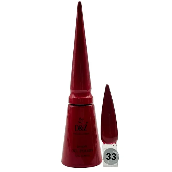 Esmalte D&Z uv/led Gel Polish 12ml 33 vermelho