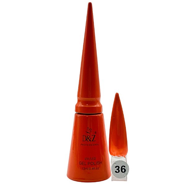 Esmalte D&Z uv/led Gel Polish 12ml 36 laranja