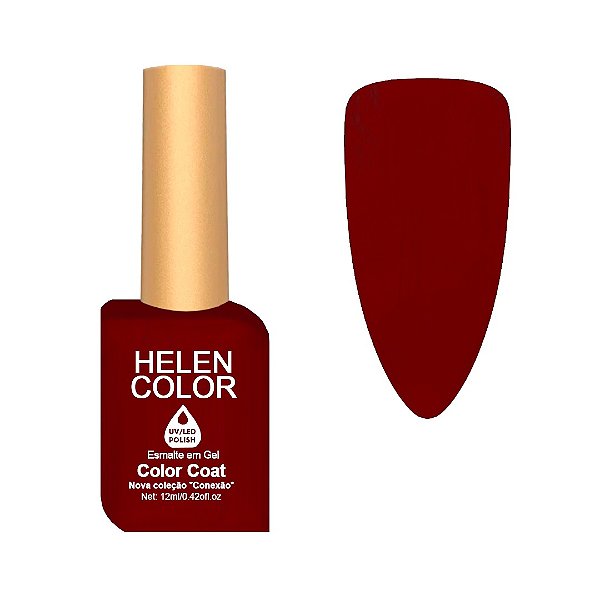 esmalte em gel helen color coleção conexão 12ml 113 vermelho