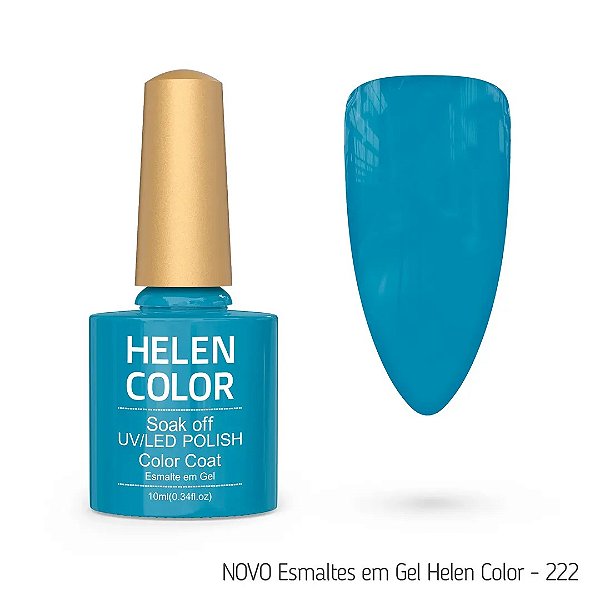 esmalte em gel helen color 222 azul