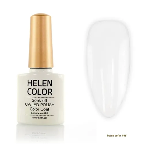 Esmalte Em Gel Helen Color Branco #45