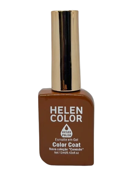 Esmalte Em Gel Helen color Laranja camaleao glitter #239