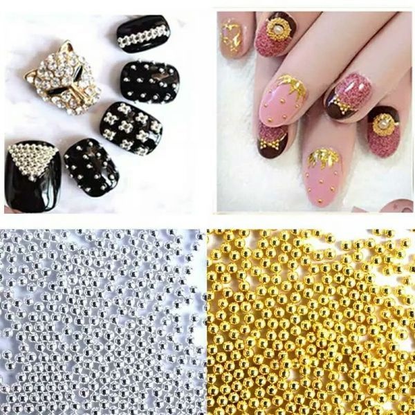 kit 12 caviar strass florzinha decoração unha