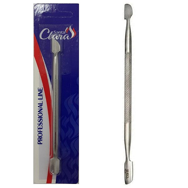 espátula dupla para cuticula em aço inox
