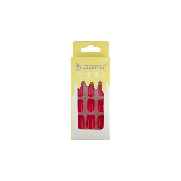 Unha Postiça Dafu Fashionista Vermelho
