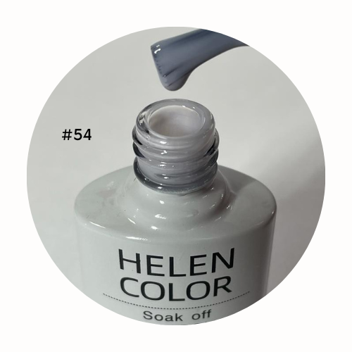 Esmalte Em Gel Helen color 54 cinza