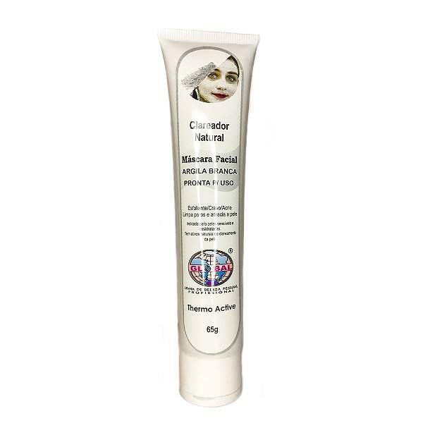 Mascara de Argila Branca 65g Global