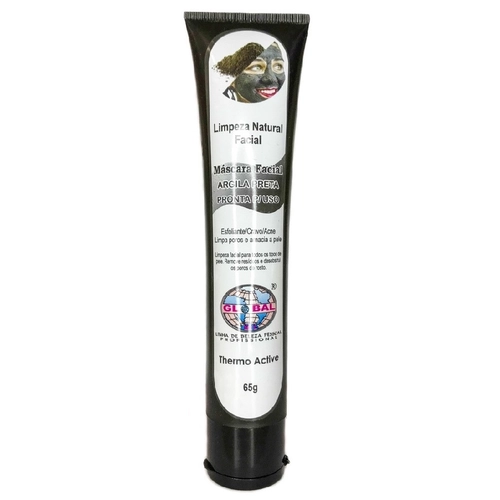 Mascara de Argila Preta 65g Global