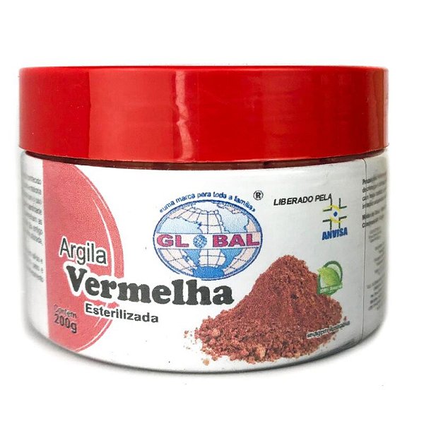 Argila Vermelha 200g Pote Global