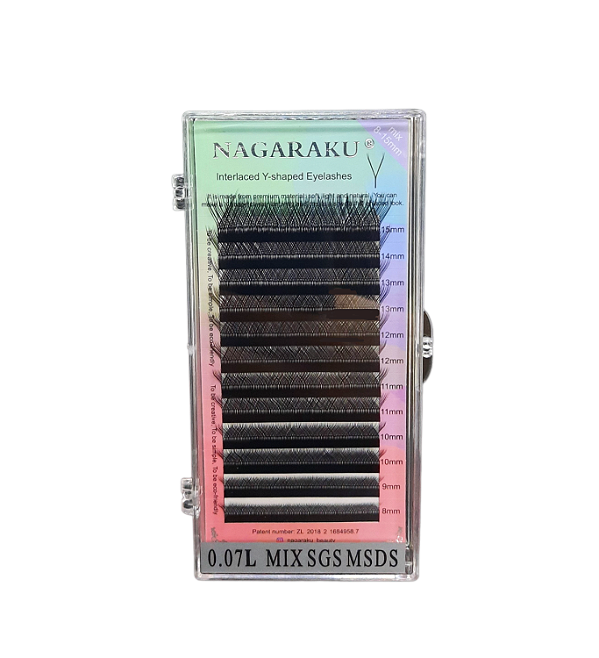 Cílios Nagaraku Curvatura 0.07L 12mm sgs msds