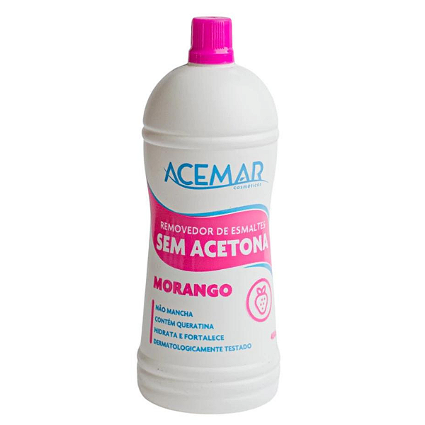 ACEMAR 450 ML - MORANGO - REMOVEDOR SEM ACETONA