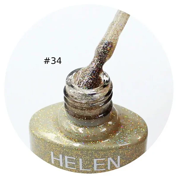 Esmalte Em Gel Helen Color Glitter Lilás #33