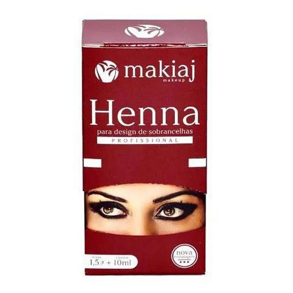 Henna Fixador Cores Variadas Design de Sobrancelha - Makiaj Cor: Loiro
