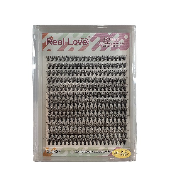 Extensão de Cílios Tufinho Real Love Mix 9-14mm - Fios Curva