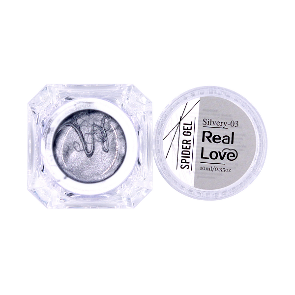Spider Gel Para Unhas 10ml - Real Love cinza