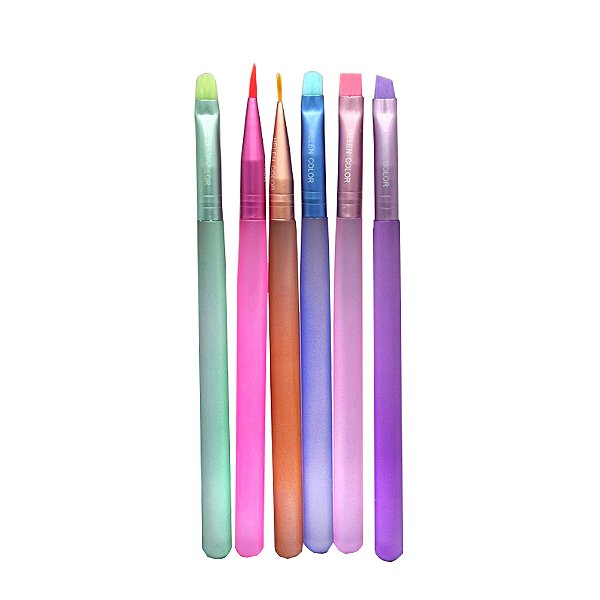kit 6 pinceis helen color