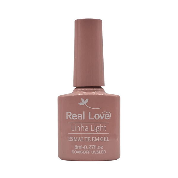 Esmalte em gel real love 8ml 009 rosinha