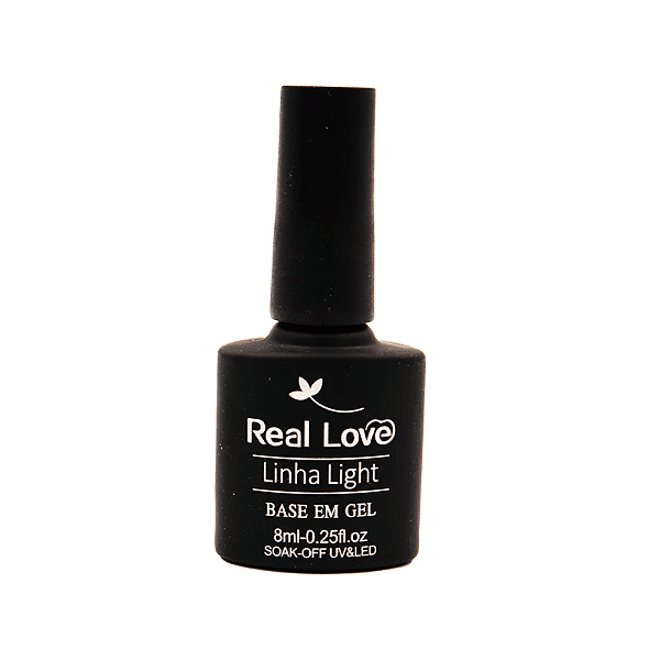 esmalte em gel real love 8ml 051preto
