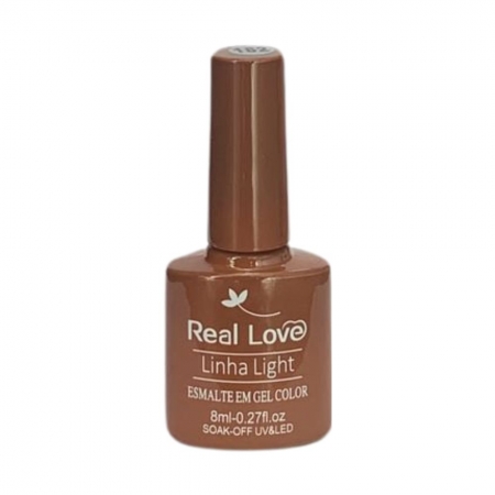 esmalte em gel real love 038 marrom