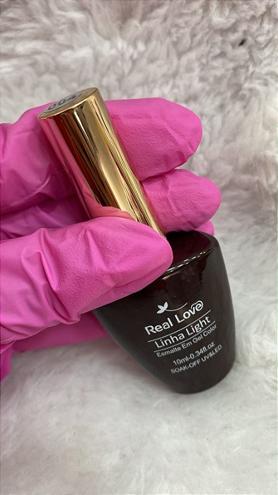 esmalte em gel real love 10ml 004 marrom