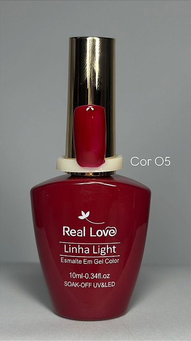 esmalte em gel real love 10 ml 005 vinho