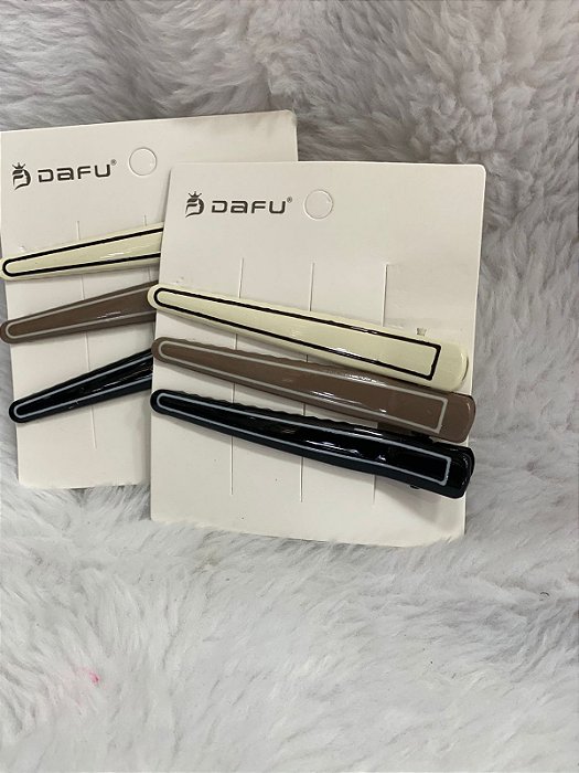 kit 3 presilhas para cabelo dafu