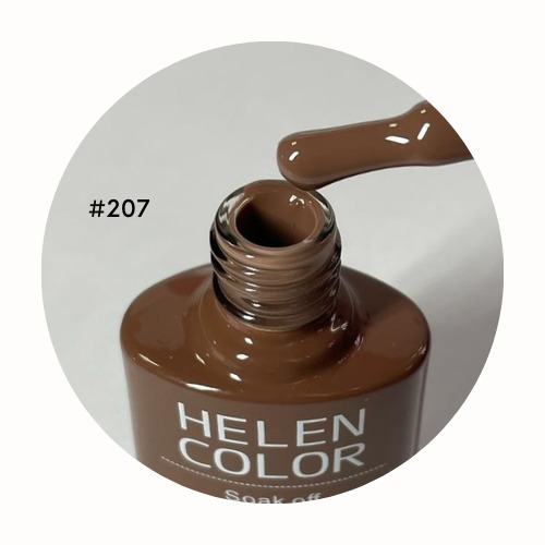 Esmalte Em Gel Helen color 207 marrom