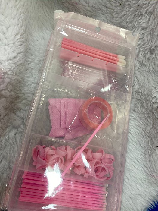 KIT LASH PORTÁTIL - CAIXA ORGANIZADORA DE FERRAMENTAS PARA CÍLIOS