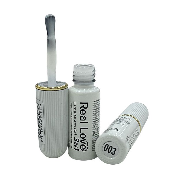 Esmalte em Gel 3 em 1-Base/Esmalte/Top Coat - Real Love 03