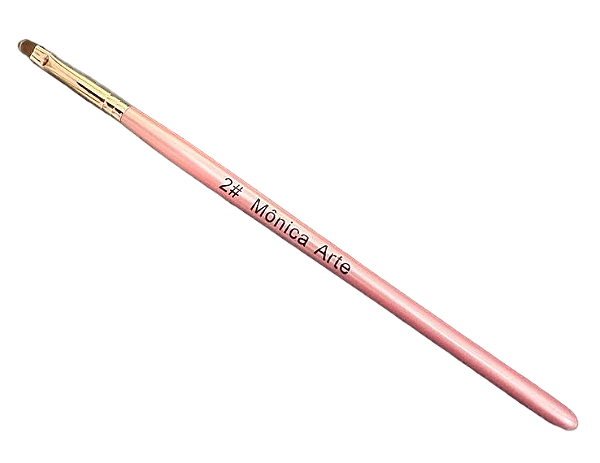 Pincel para Gel de Unhas : Pincel Mônica Artes #2 - Gel Fibra Tips Lingua De Gato