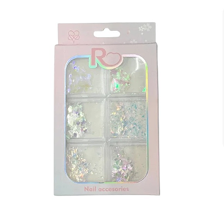 kit 6 decorações flake