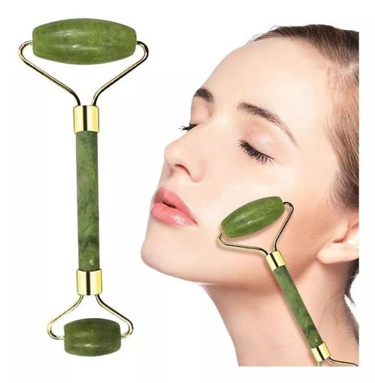Rolo Jade Profissional Massageador Estética Corporal Miofascial Anti-Rugas - Dafu