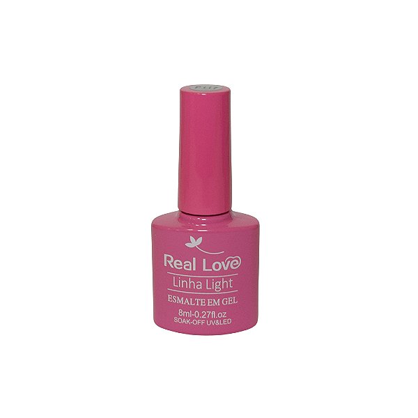 esmlate em gel real love 8ml 67 rosa com glitter