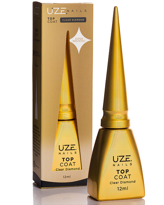 Top Coat Clear Diamond 12ml Uze Nails