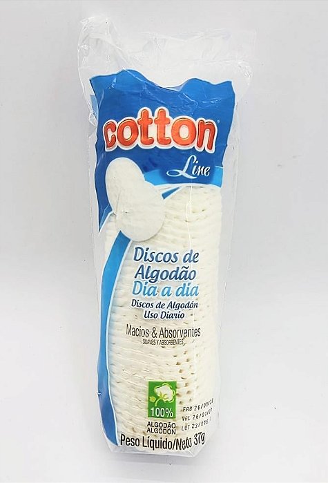 disco de algodão dia a dia cotton line