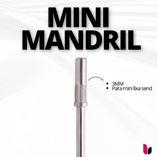 mini mandril para refil de lixa