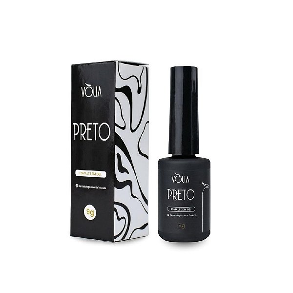 esmalte em para unhas gel volia preto 9g
