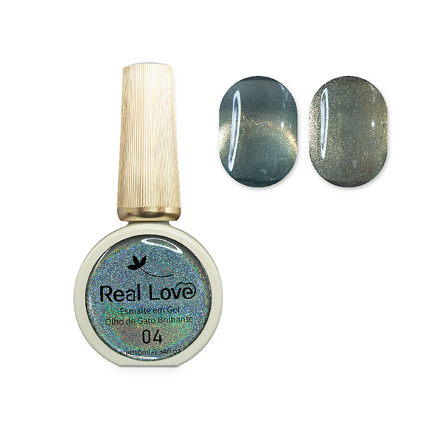 Esmalte em Gel Olho de Gato Real Love 10ml Linha Light 04