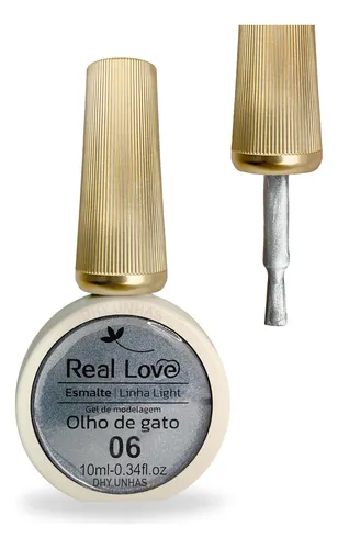 Esmalte em Gel Olho de Gato Real Love 10ml Linha Light 06