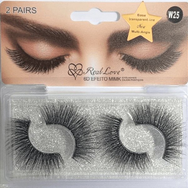 Cílios Postiços Real Love W25 2 pares