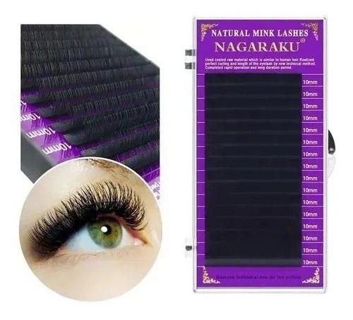 cilios nagaraku 10mm 0.07 D fio a fio volume russo