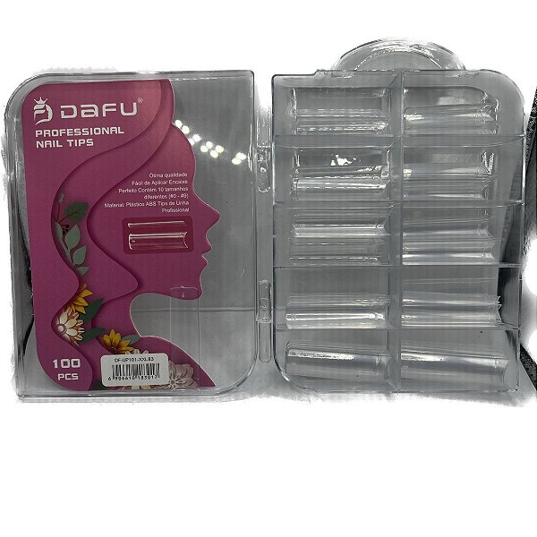 tips extralonga unhas curvatura C com 100 pcs