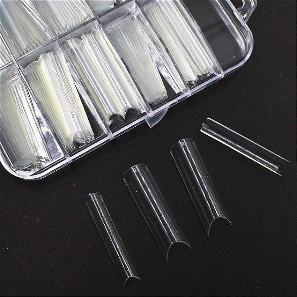 tips helen color transparente extra longa 240u nail