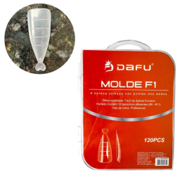 Molde F1 Tips de Unha Dafu Stiletto 120pçs